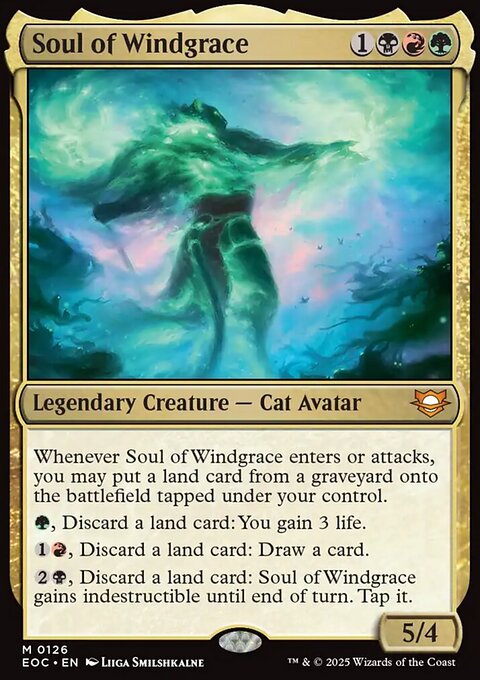 Soul of Windgrace, Edge of Eternities Commander #126, Magic: The Gathering card
