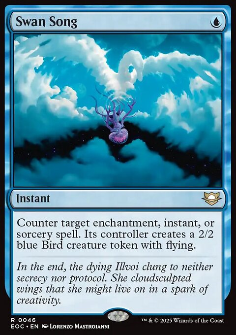 Swan Song, Edge of Eternities Commander #46, Magic: The Gathering card