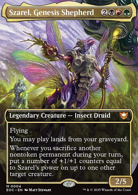 Szarel, Genesis Shepherd, Edge of Eternities Commander #4, Magic: The Gathering card