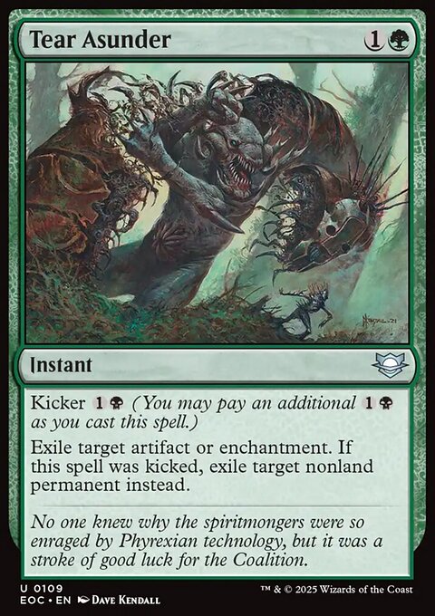 Tear Asunder, Edge of Eternities Commander #109, Magic: The Gathering card