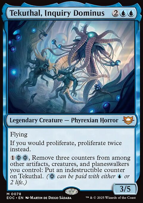 Tekuthal, Inquiry Dominus, Edge of Eternities Commander #78, Magic: The Gathering card