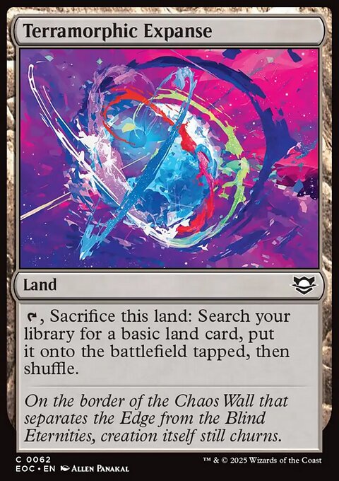 Terramorphic Expanse, Edge of Eternities Commander #62, Magic: The Gathering card