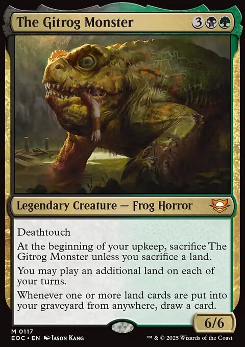 The Gitrog Monster, Edge of Eternities Commander #117, Magic: The Gathering card