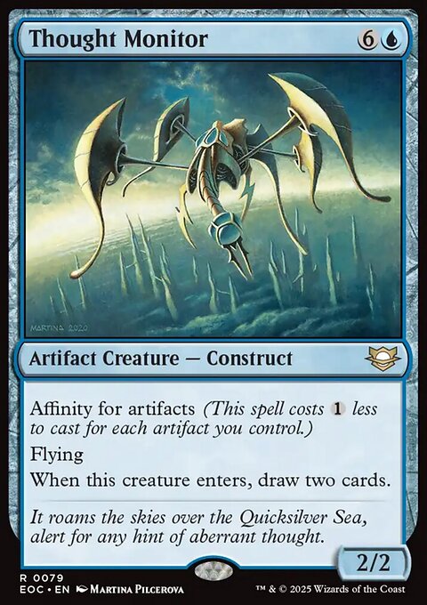 Thought Monitor, Edge of Eternities Commander #79, Magic: The Gathering card