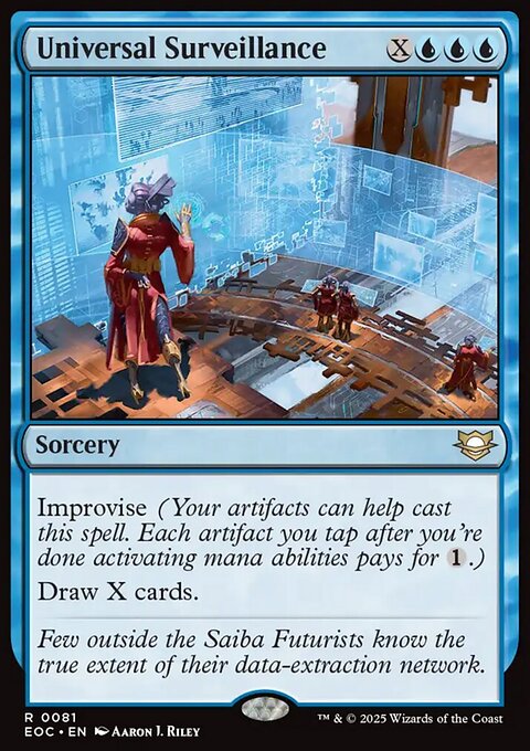 Universal Surveillance, Edge of Eternities Commander #81, Magic: The Gathering card