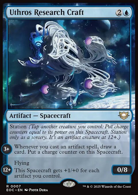 Uthros Research Craft, Edge of Eternities Commander #7, Magic: The Gathering card