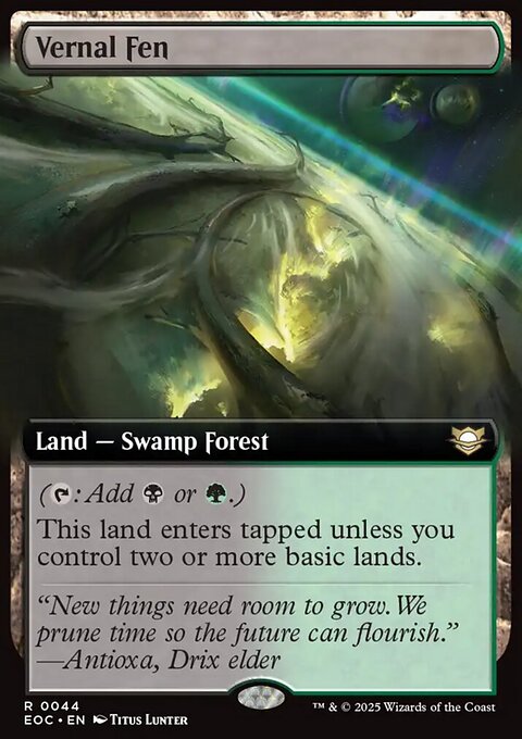 Vernal Fen, Edge of Eternities Commander #44, Magic: The Gathering card