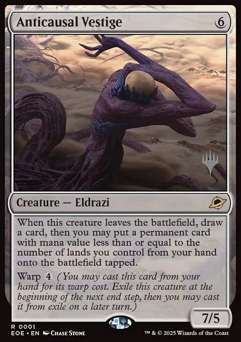 Anticausal Vestige, Edge of Eternities Promos #1p, Magic: The Gathering card