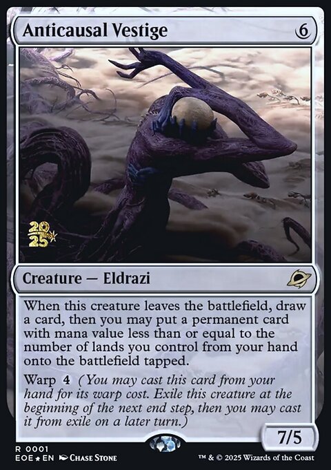 Anticausal Vestige, Edge of Eternities Promos #1s, Magic: The Gathering card