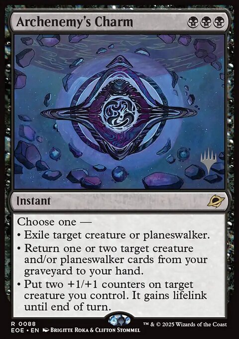 Archenemy's Charm, Edge of Eternities Promos #88p, Magic: The Gathering card