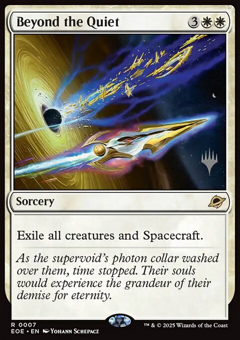 Beyond the Quiet, Edge of Eternities Promos #7p, Magic: The Gathering card