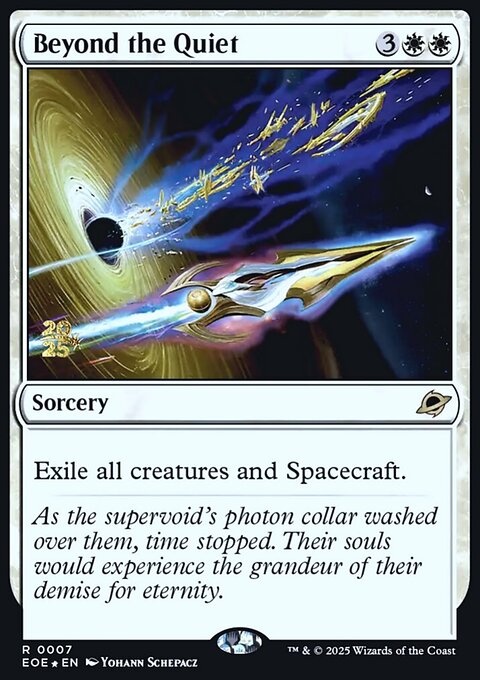 Beyond the Quiet, Edge of Eternities Promos #7s, Magic: The Gathering card