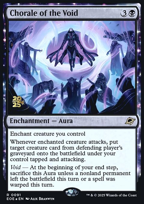 Chorale of the Void, Edge of Eternities Promos #91s, Magic: The Gathering card