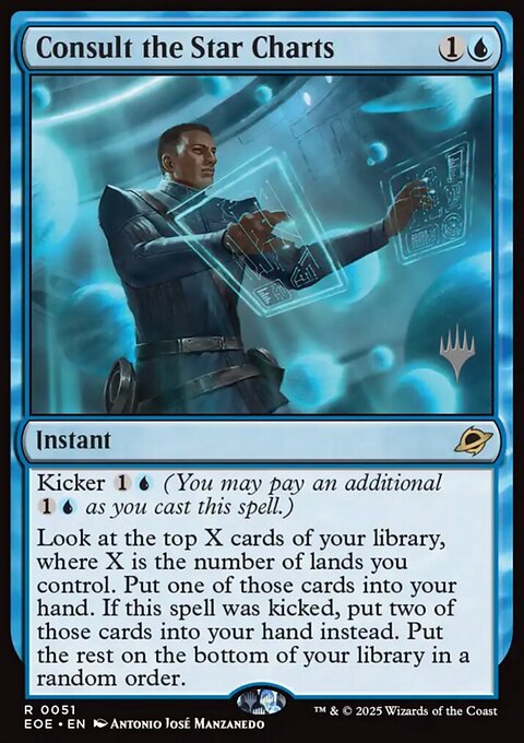 Consult the Star Charts, Edge of Eternities Promos #51p, Magic: The Gathering card