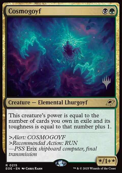 Cosmogoyf, Edge of Eternities Promos #215p, Magic: The Gathering card