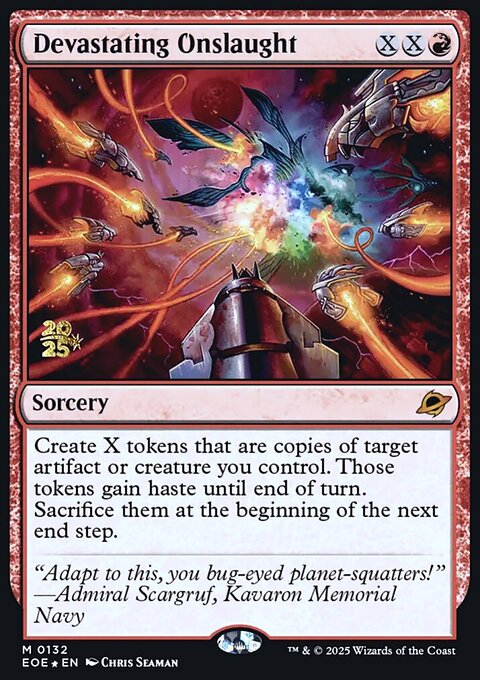 Devastating Onslaught, Edge of Eternities Promos #132s, Magic: The Gathering card