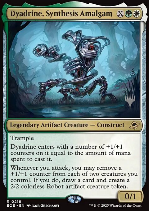 Dyadrine, Synthesis Amalgam, Edge of Eternities Promos #216p, Magic: The Gathering card