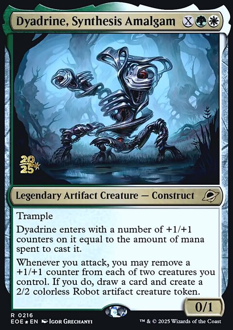 Dyadrine, Synthesis Amalgam, Edge of Eternities Promos #216s, Magic: The Gathering card
