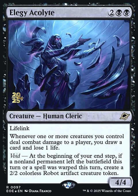 Elegy Acolyte, Edge of Eternities Promos #97s, Magic: The Gathering card
