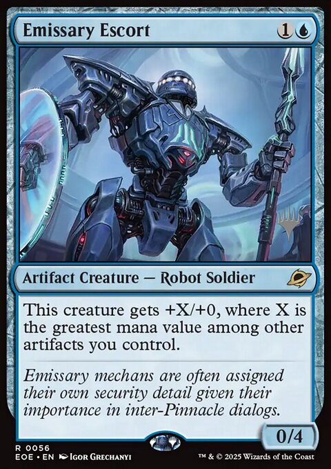 Emissary Escort, Edge of Eternities Promos #56p, Magic: The Gathering card