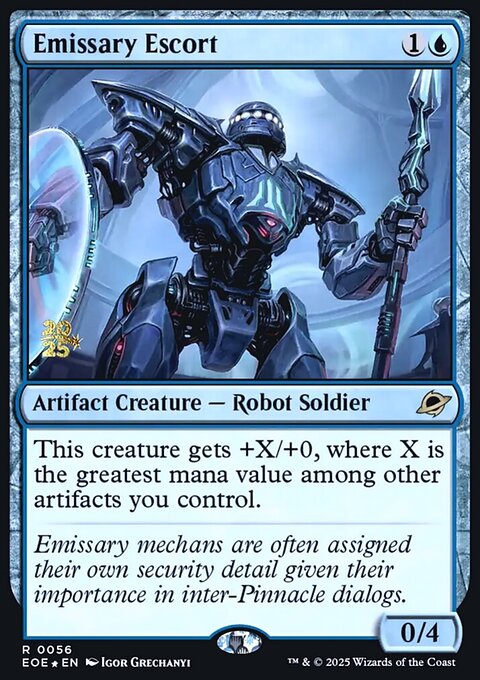 Emissary Escort, Edge of Eternities Promos #56s, Magic: The Gathering card
