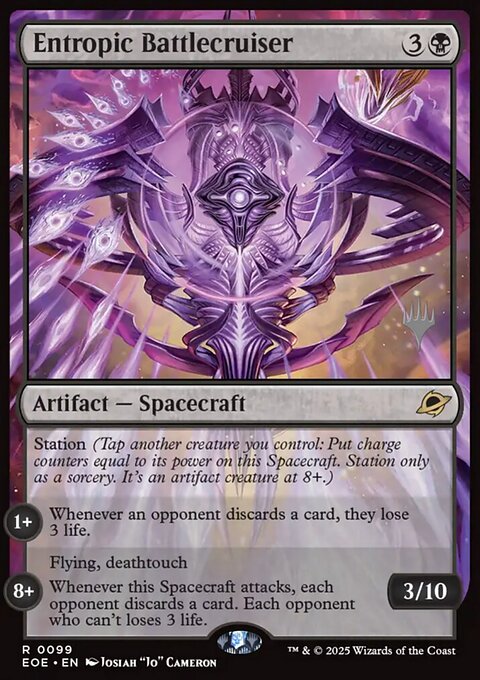 Entropic Battlecruiser, Edge of Eternities Promos #99p, Magic: The Gathering card