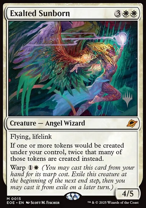 Exalted Sunborn, Edge of Eternities Promos #15p, Magic: The Gathering card