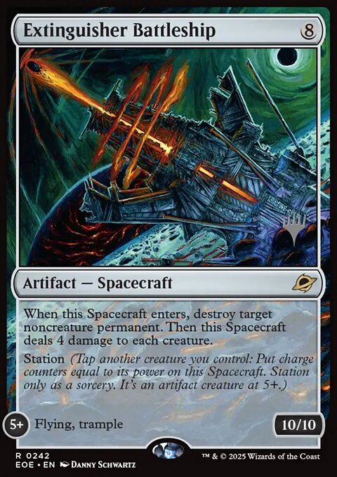 Extinguisher Battleship, Edge of Eternities Promos #242p, Magic: The Gathering card