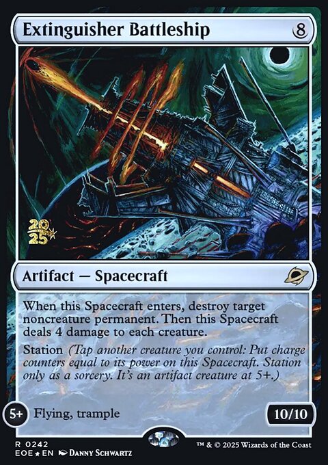 Extinguisher Battleship, Edge of Eternities Promos #242s, Magic: The Gathering card