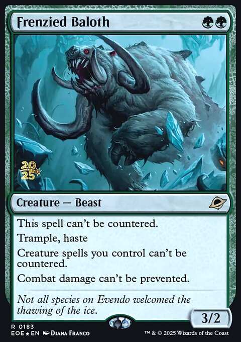 Frenzied Baloth, Edge of Eternities Promos #183s, Magic: The Gathering card
