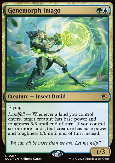 Genemorph Imago, Edge of Eternities Promos #217p, Magic: The Gathering card