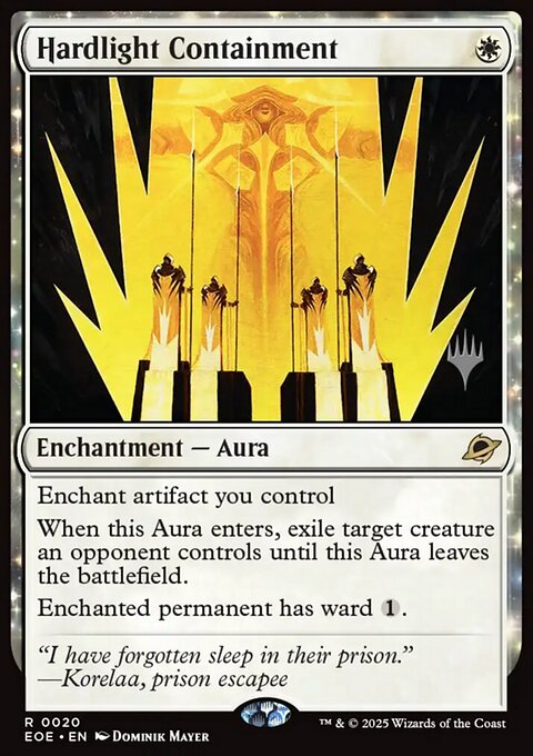 Hardlight Containment, Edge of Eternities Promos #20p, Magic: The Gathering card