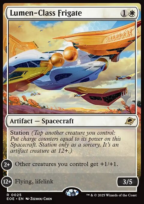 Lumen-Class Frigate, Edge of Eternities Promos #25p, Magic: The Gathering card
