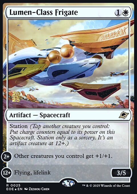 Lumen-Class Frigate, Edge of Eternities Promos #25s, Magic: The Gathering card