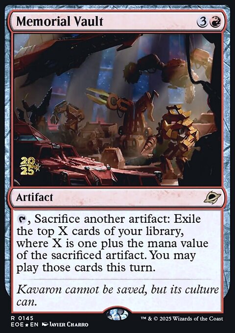 Memorial Vault, Edge of Eternities Promos #145s, Magic: The Gathering card