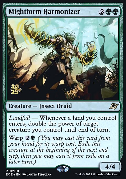 Mightform Harmonizer, Edge of Eternities Promos #200s, Magic: The Gathering card