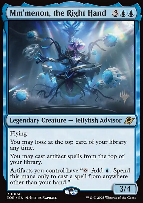 Mm'menon, the Right Hand, Edge of Eternities Promos #68p, Magic: The Gathering card