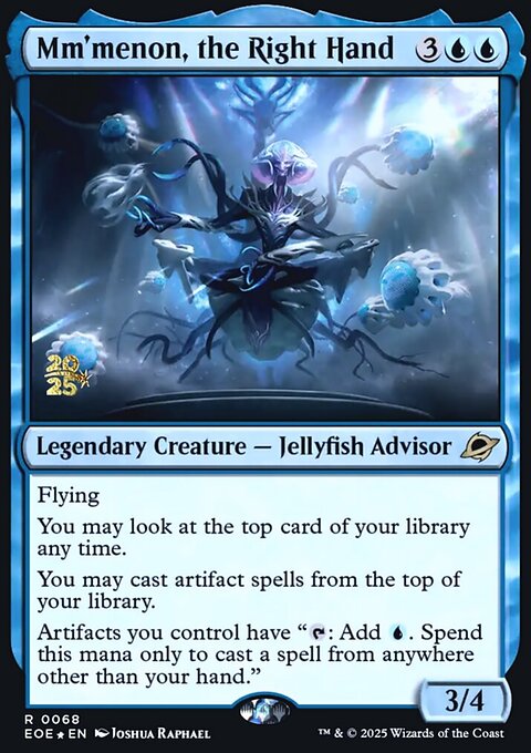 Mm'menon, the Right Hand, Edge of Eternities Promos #68s, Magic: The Gathering card