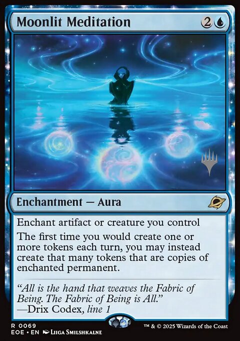 Moonlit Meditation, Edge of Eternities Promos #69p, Magic: The Gathering card