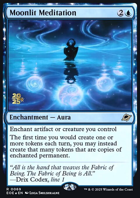 Moonlit Meditation, Edge of Eternities Promos #69s, Magic: The Gathering card
