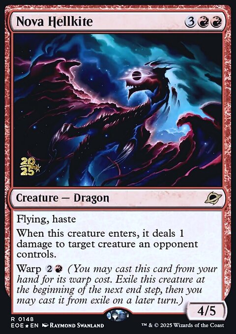 Nova Hellkite, Edge of Eternities Promos #148s, Magic: The Gathering card