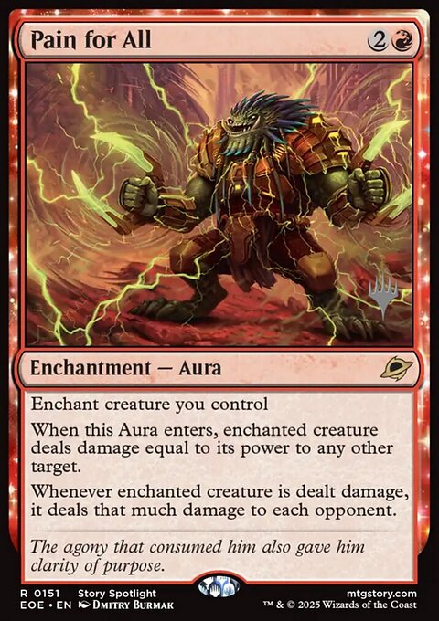 Pain for All, Edge of Eternities Promos #151p, Magic: The Gathering card