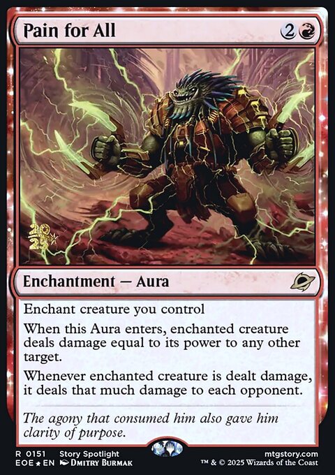 Pain for All, Edge of Eternities Promos #151s, Magic: The Gathering card