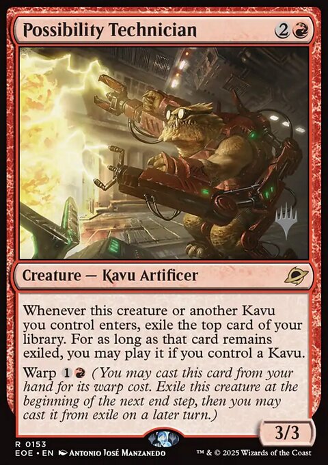 Possibility Technician, Edge of Eternities Promos #153p, Magic: The Gathering card