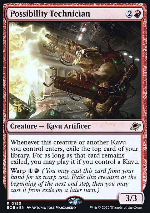 Possibility Technician, Edge of Eternities Promos #153s, Magic: The Gathering card