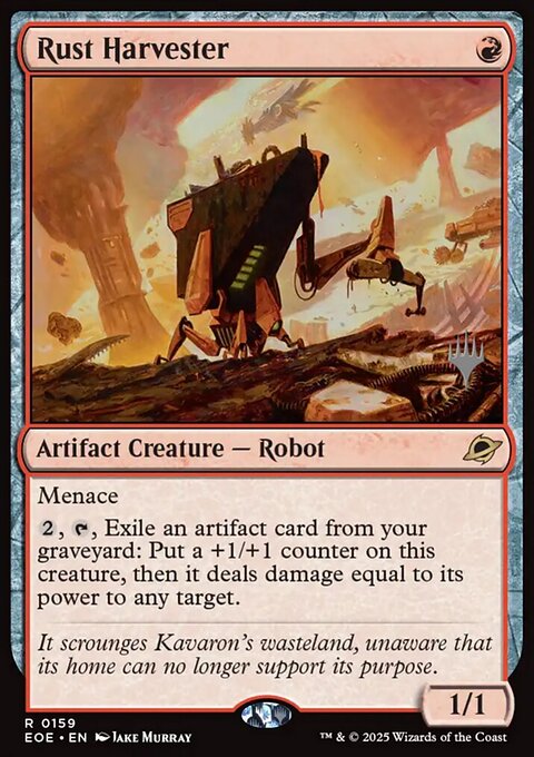 Rust Harvester, Edge of Eternities Promos #159p, Magic: The Gathering card