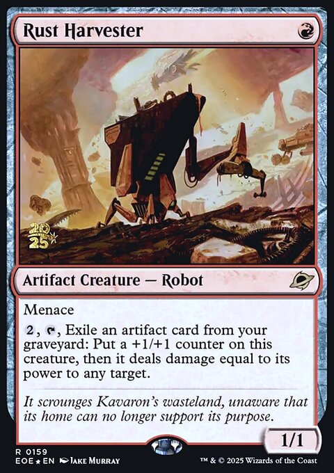 Rust Harvester, Edge of Eternities Promos #159s, Magic: The Gathering card