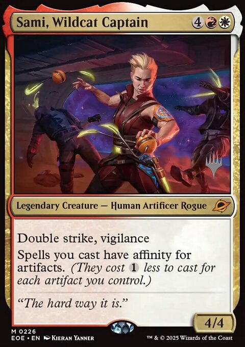 Sami, Wildcat Captain, Edge of Eternities Promos #226p, Magic: The Gathering card