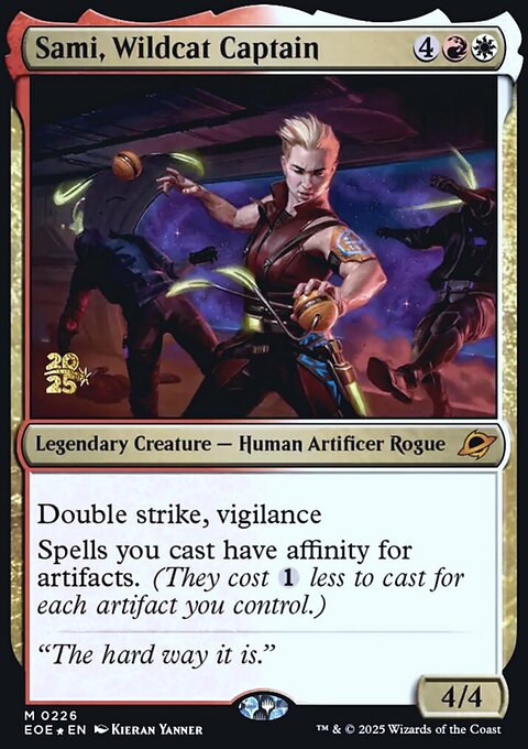 Sami, Wildcat Captain, Edge of Eternities Promos #226s, Magic: The Gathering card