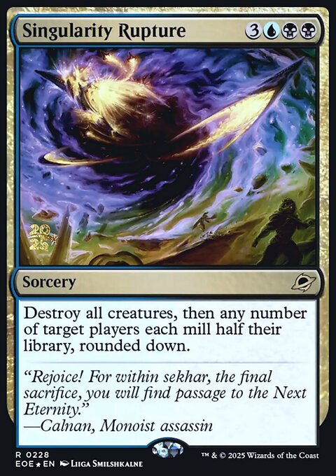 Singularity Rupture, Edge of Eternities Promos #228s, Magic: The Gathering card